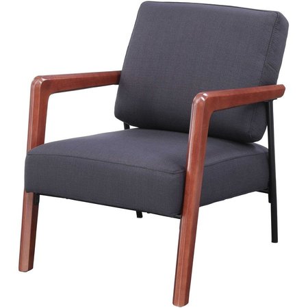 Lorell CHAIR, LOUNGE, RUBBER WOOD LLR67000